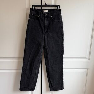 Madewell Women’s The Perfect Vintage Wide Leg Jean in Washed Black